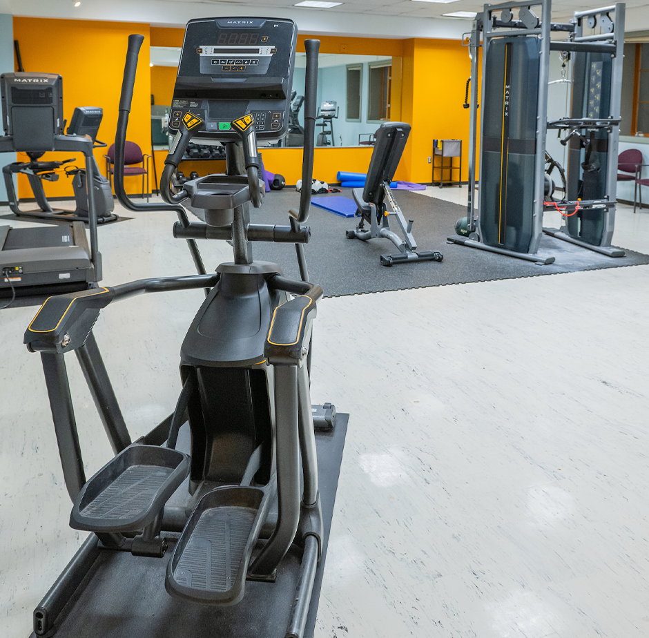 fitness center with equipment