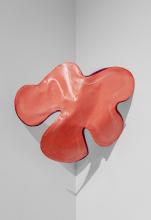 Caitlyn D’Amico. Floating Beyond, 2021. Acrylic on canvas, acrylic varnish, galvanized wire, and embroidery thread.