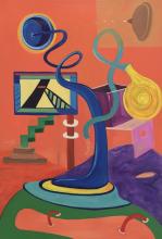 Caitlyn D’Amico. Plummeting, 2019. Acrylic on canvas