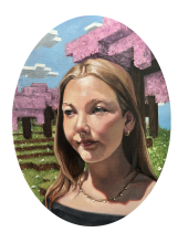 Anniella Pettengill. Portrait of a Young Lady c.418AD, 2025. Oil on canvas.