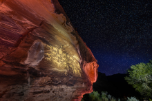 Mark DiOrio. The Great Hunt, Nine Mile Canyon, Utah, 2024. Digital Print.
