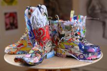Recycled Cardboard Shoes, Space/Form/Process